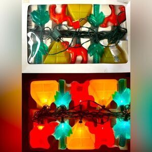 VTG. CAMEL CIGARETTES BLOW MOLD CAMEL/PRAMID/PALM TREE BLOW MOLD STRING LIGHTS
